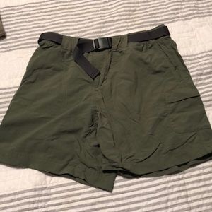 Army green Columbia shorts